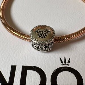 Pandora x Disney Limited Edition Sparkling Icon Mickey & Minnie Charm 791757CZ